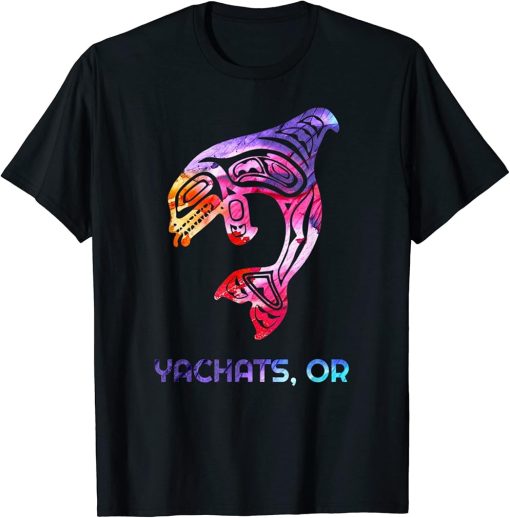 Yachats Oregon Native American Orca Killer Whale T-Shirt