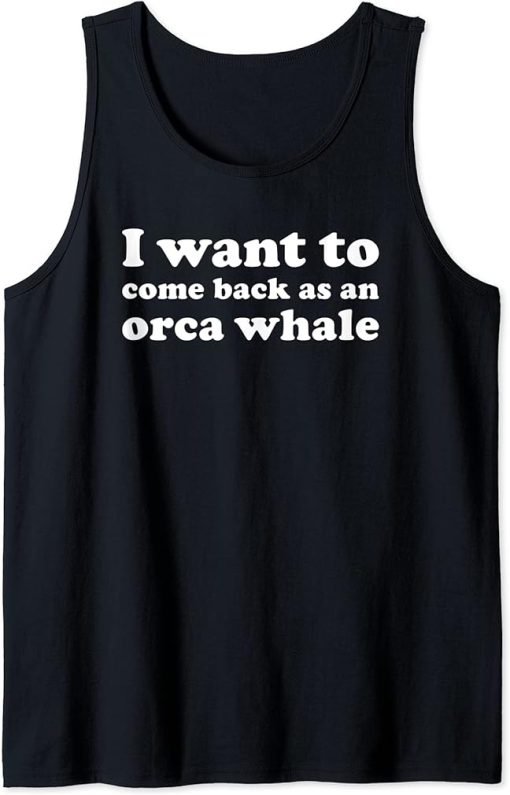 I Love Orca Whales Funny Orca Whale Lover Tank Top