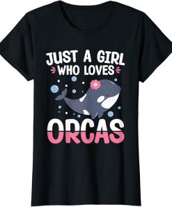 Funny Orca Lover Graphic for Women Girls Kids Orca Lover T-Shirt