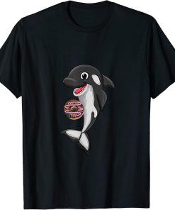 Donut Food Love Killer Whale Orca Lover Animal Womens T-Shirt