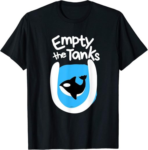 Empty The Tanks Killer Whale Orca Preservation T-Shirt